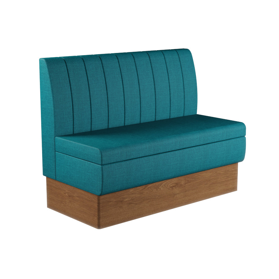Fluted Straight Booth Seat - 1200mm Medium Unit