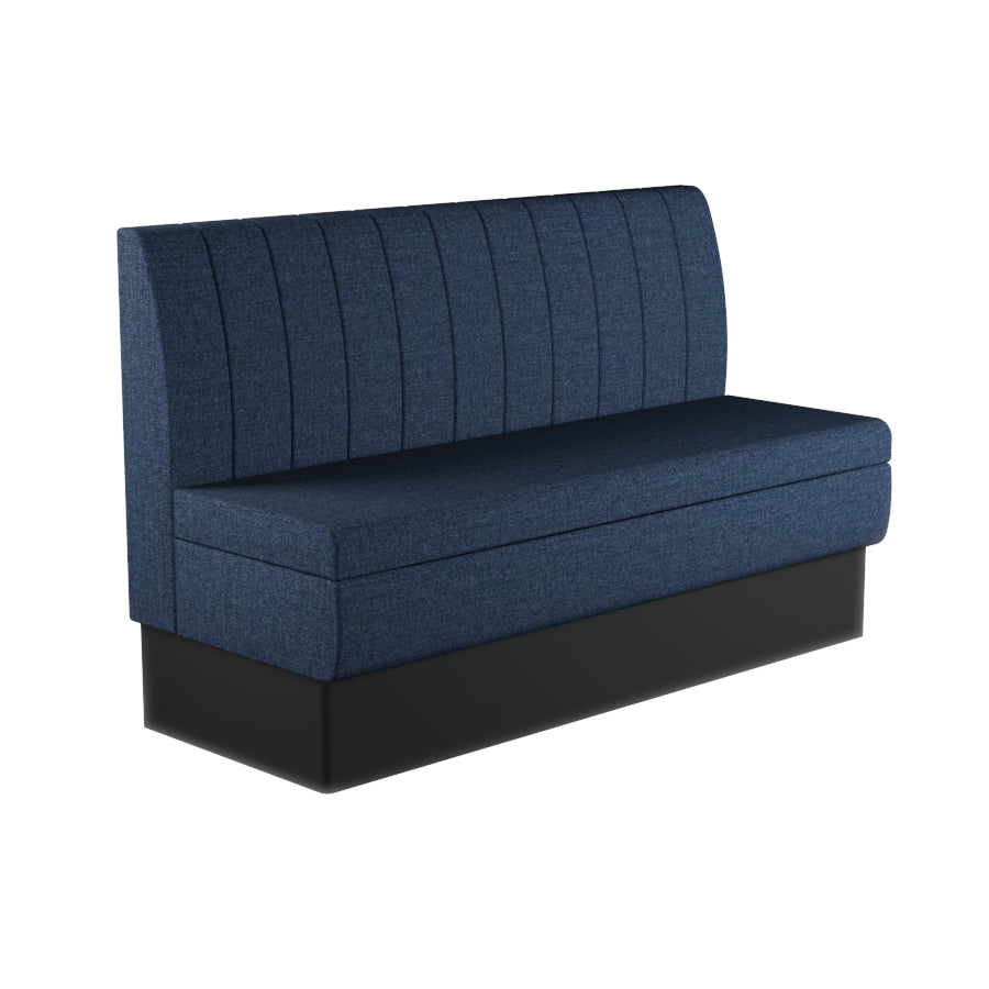 Fluted Straight Booth Seat - 1500mm Large Unit