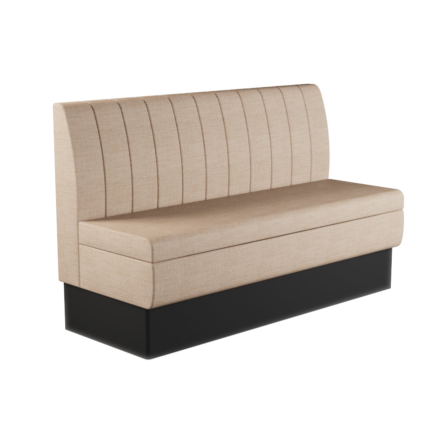 Fluted Straight Booth Seat - 1500mm Large Unit