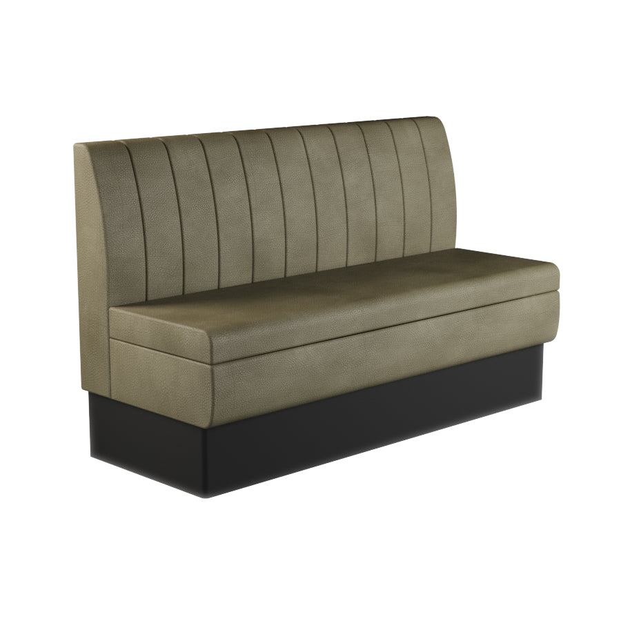 Fluted Straight Booth Seat - 1500mm Large Unit