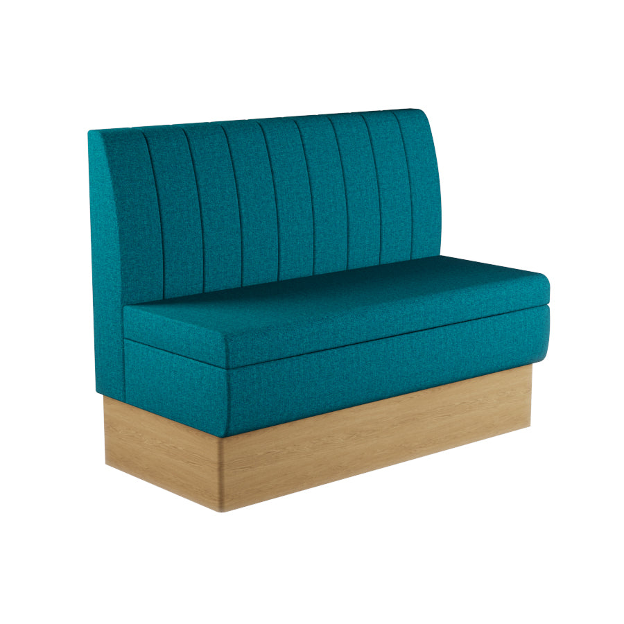 Fluted Straight Booth Seat - 1200mm Medium Unit