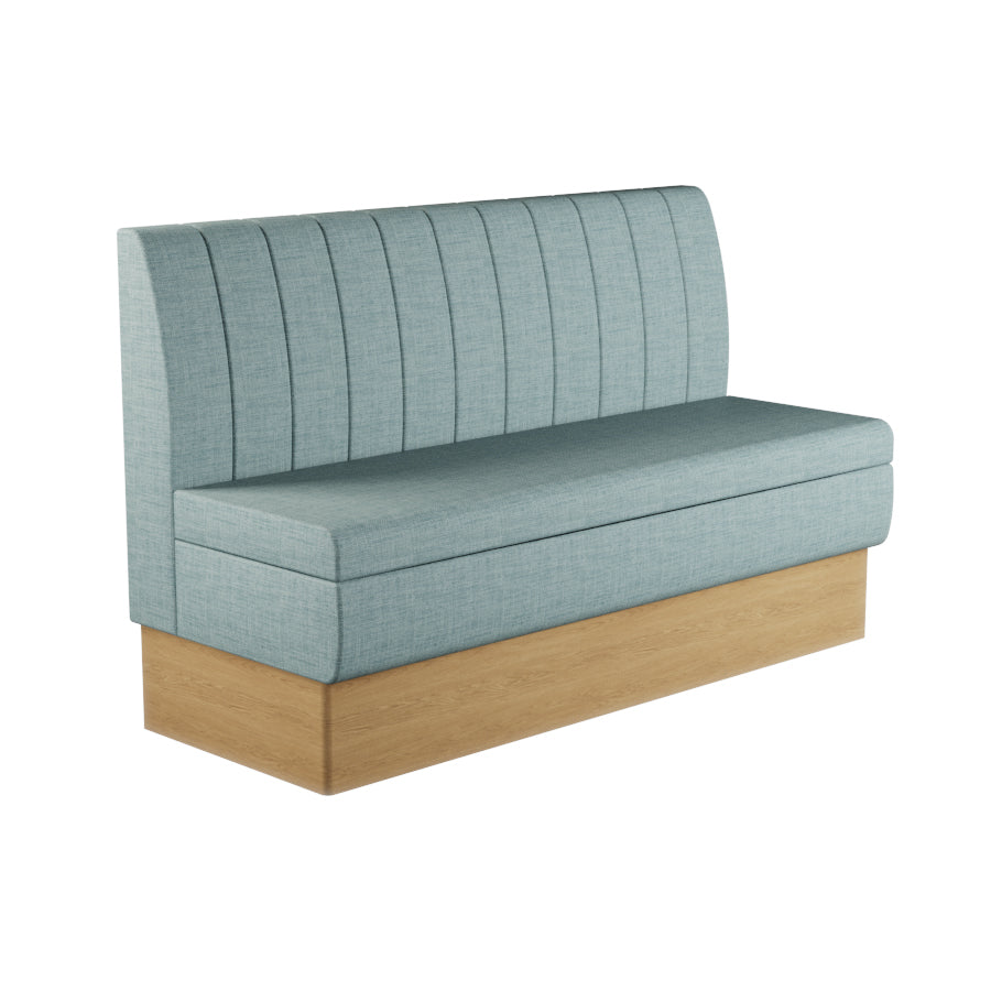 Fluted Straight Booth Seat - 1500mm Large Unit