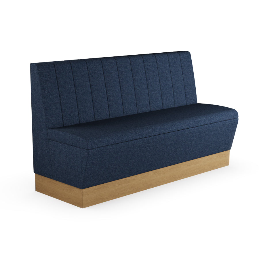 Fluted Straight Booth Seat - 1500mm Large Unit