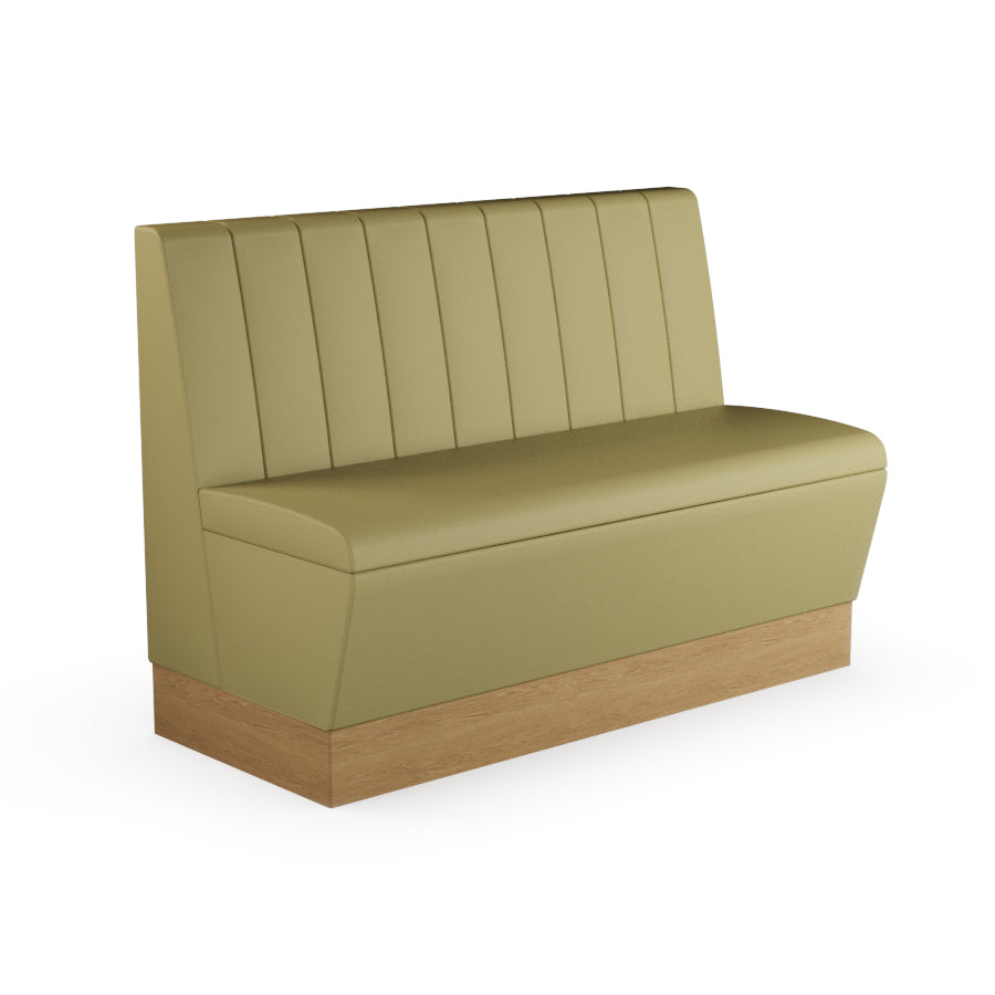 Fluted Straight Booth Seat - 1200mm Medium Unit