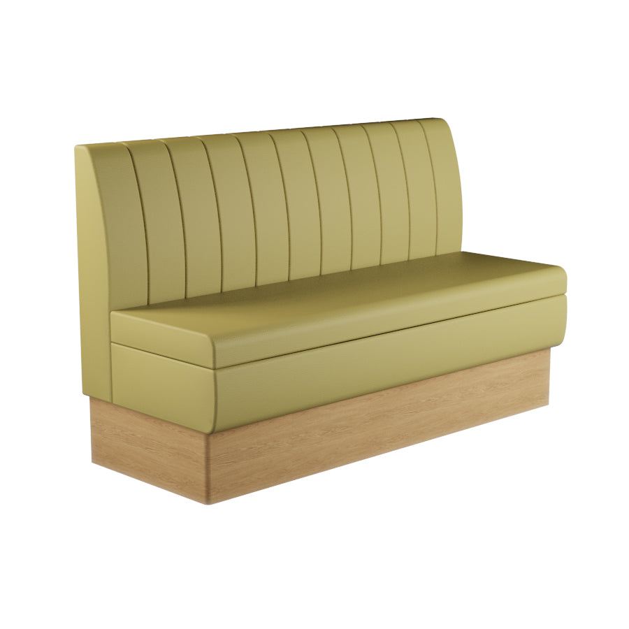 Fluted Straight Booth Seat - 1500mm Large Unit