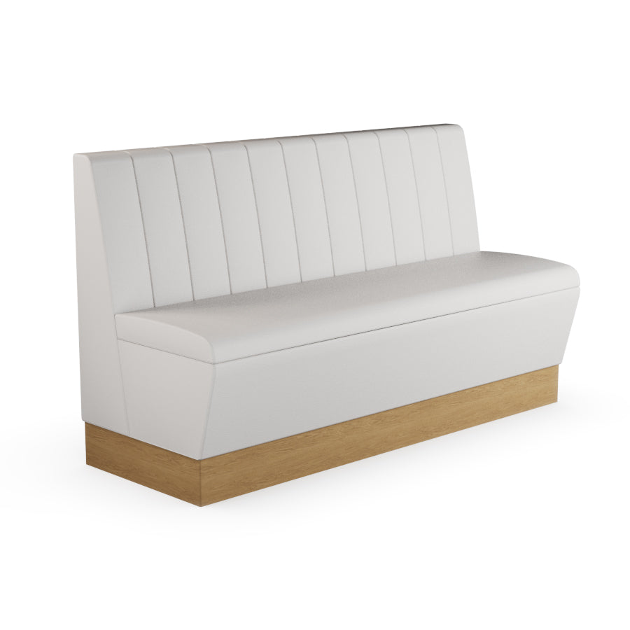 Fluted Straight Booth Seat - 1500mm Large Unit