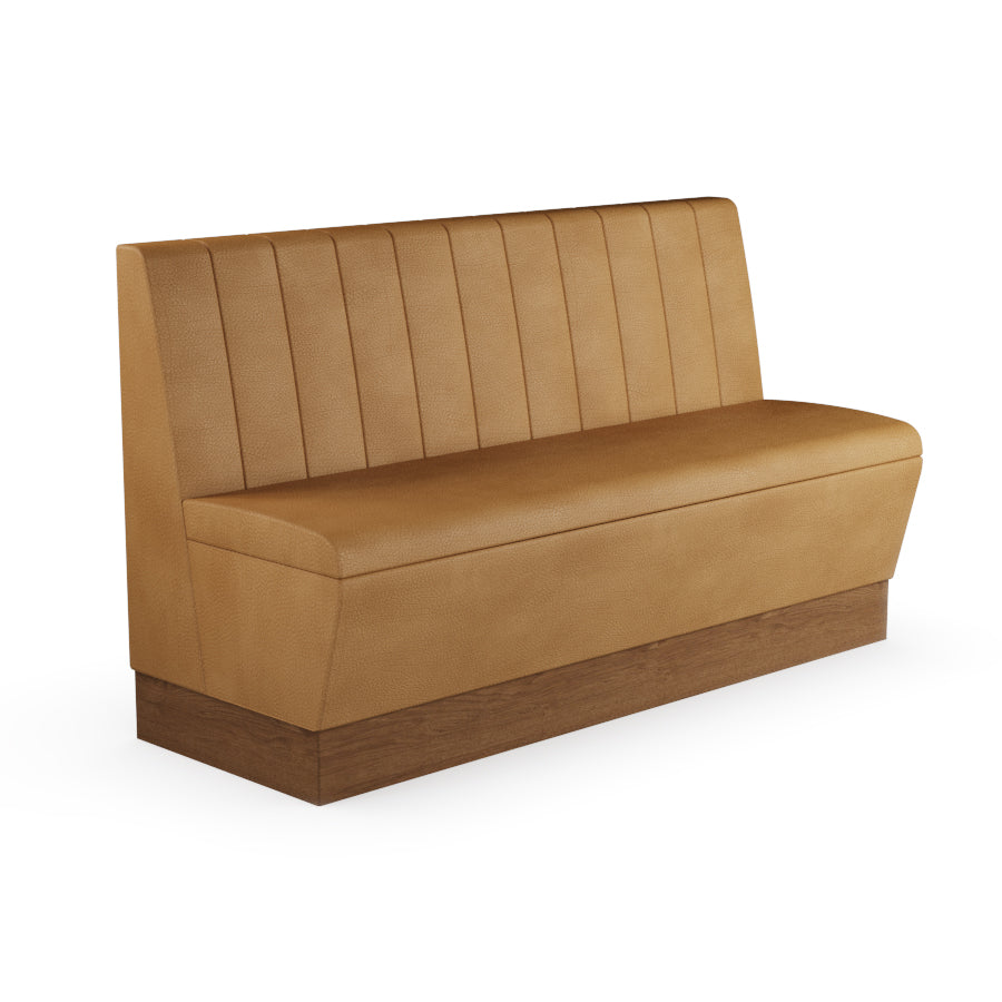 Fluted Straight Booth Seat - 1500mm Large Unit
