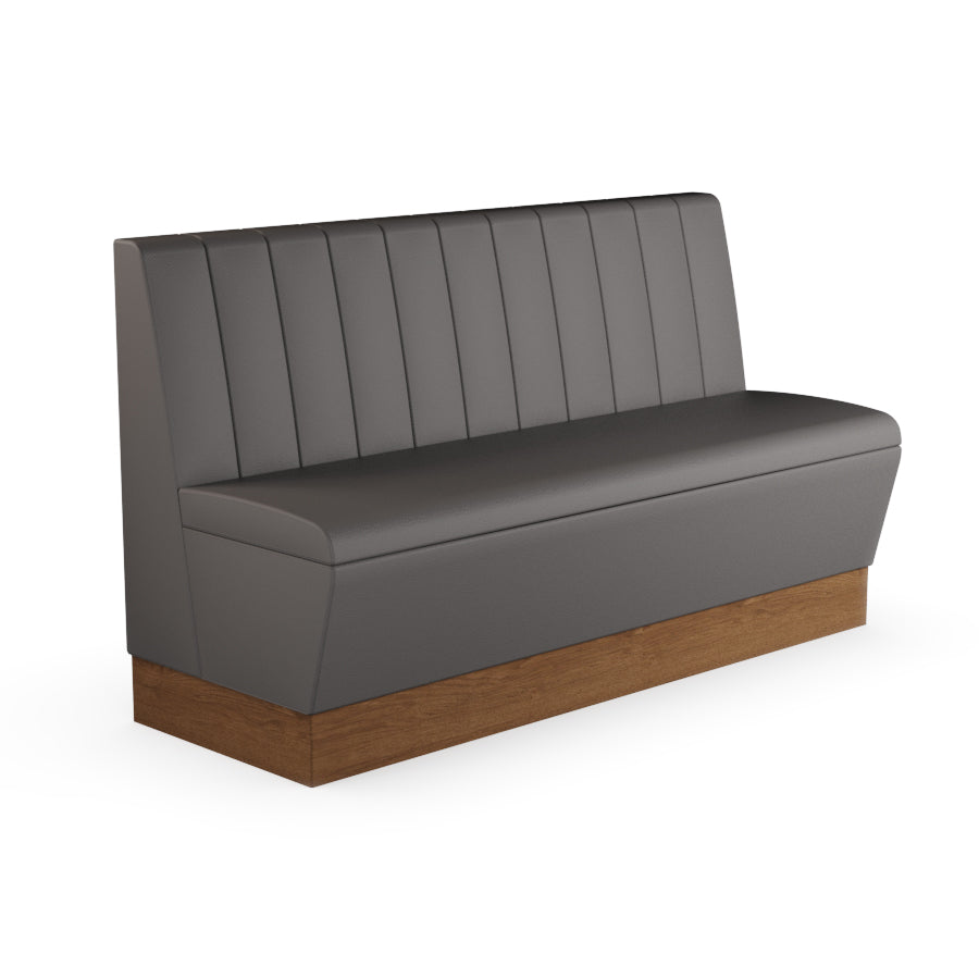 Fluted Straight Booth Seat - 1500mm Large Unit