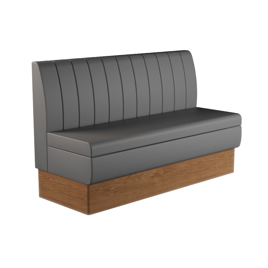 Fluted Straight Booth Seat - 1500mm Large Unit
