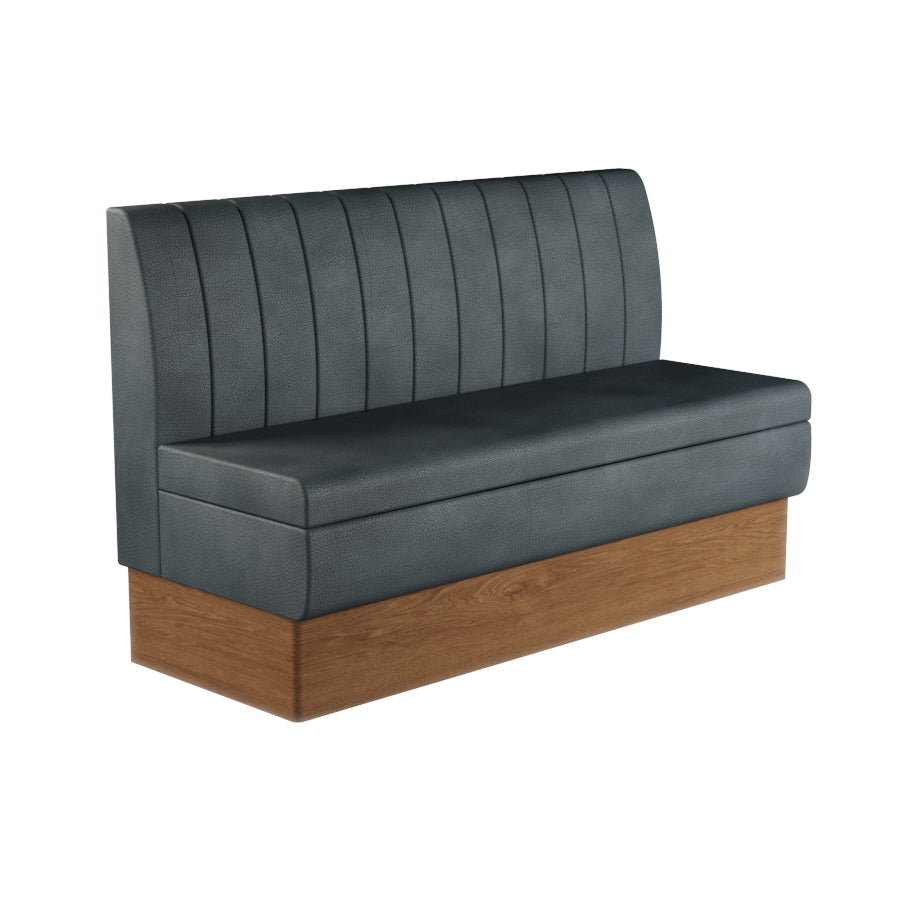 Fluted Straight Booth Seat - 1500mm Large Unit