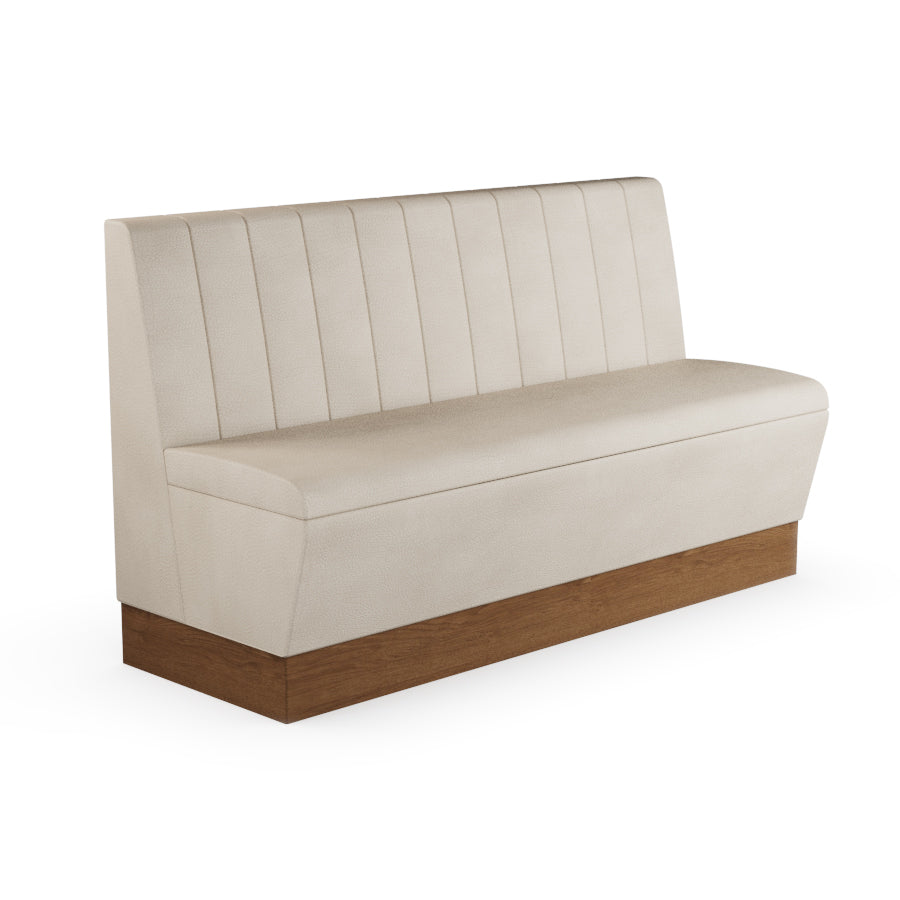 Fluted Straight Booth Seat - 1500mm Large Unit