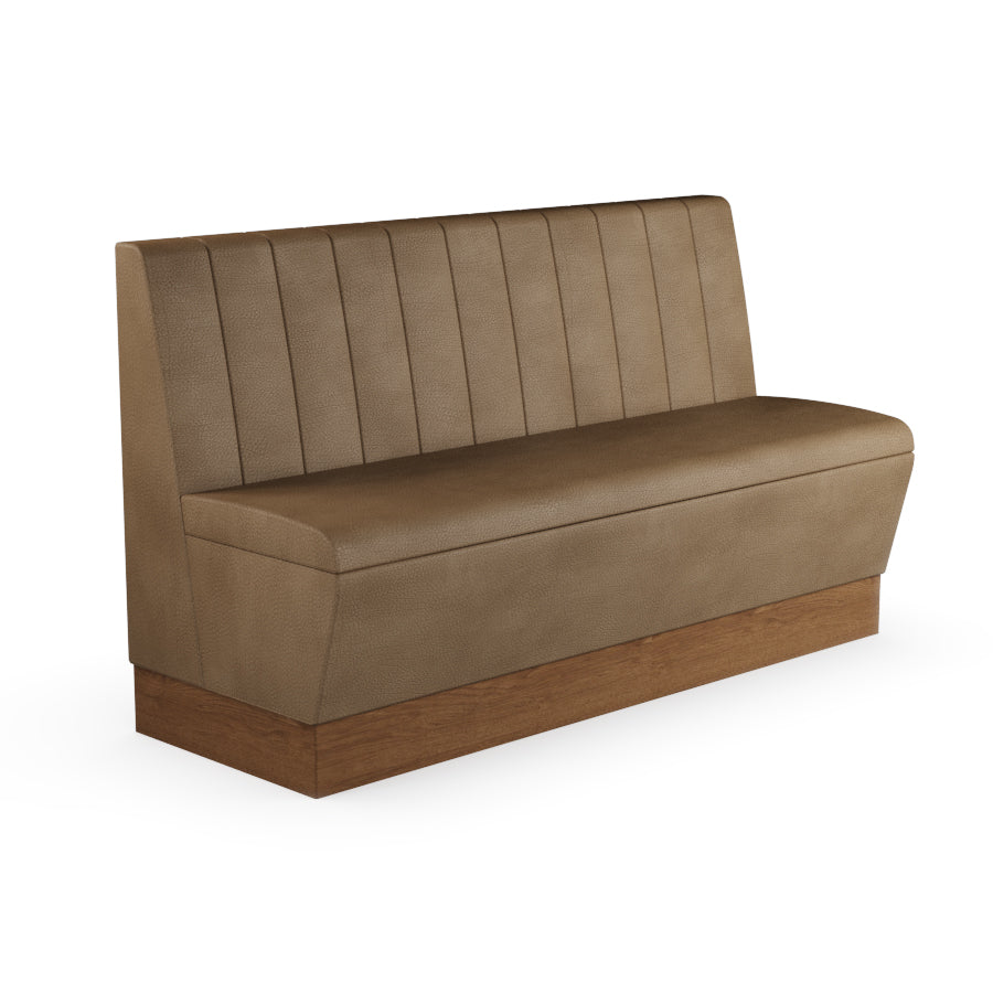 Fluted Straight Booth Seat - 1500mm Large Unit