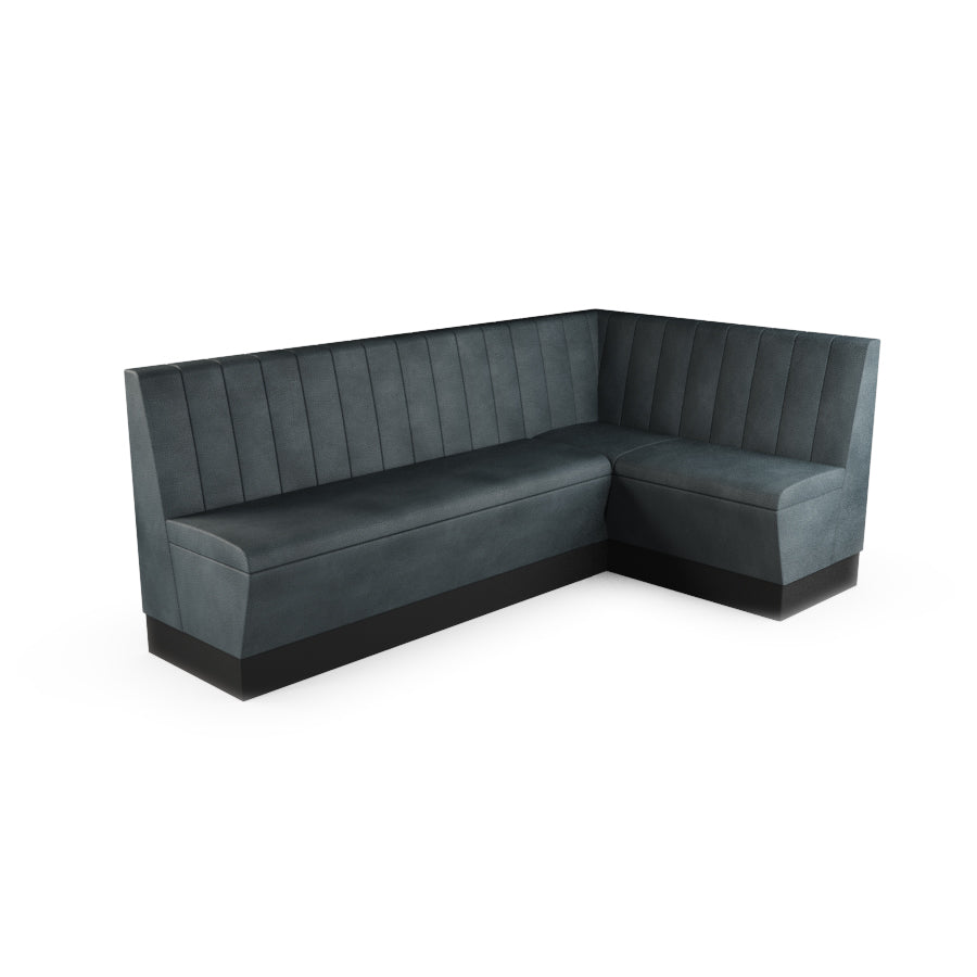 Large Corner Booth Set - Fluted Back