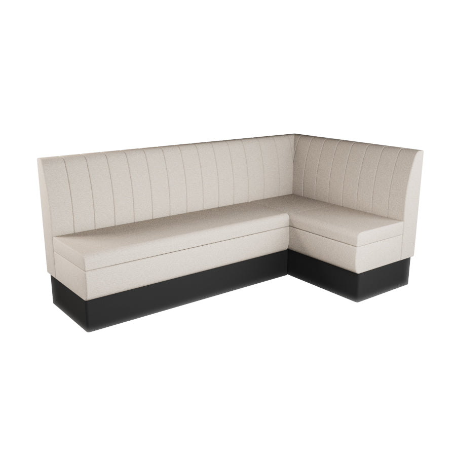 Large Corner Booth Set - Fluted Back