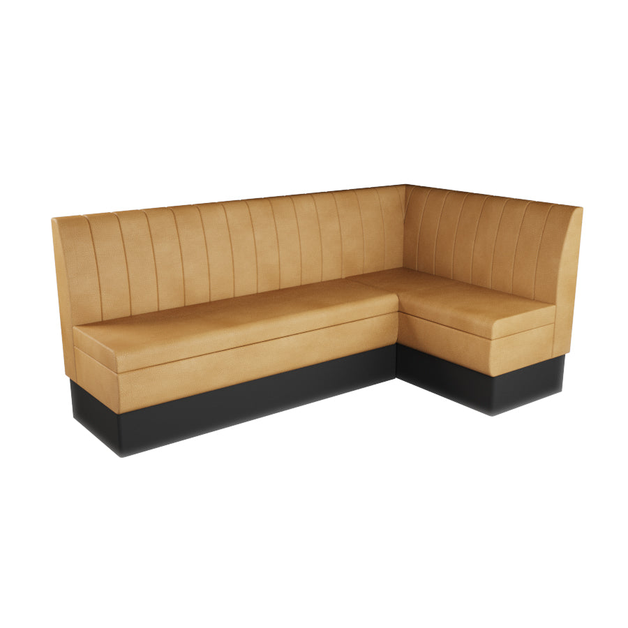 Large Corner Booth Set - Fluted Back