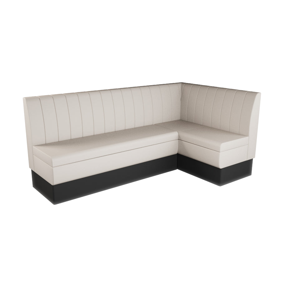 Large Corner Booth Set - Fluted Back