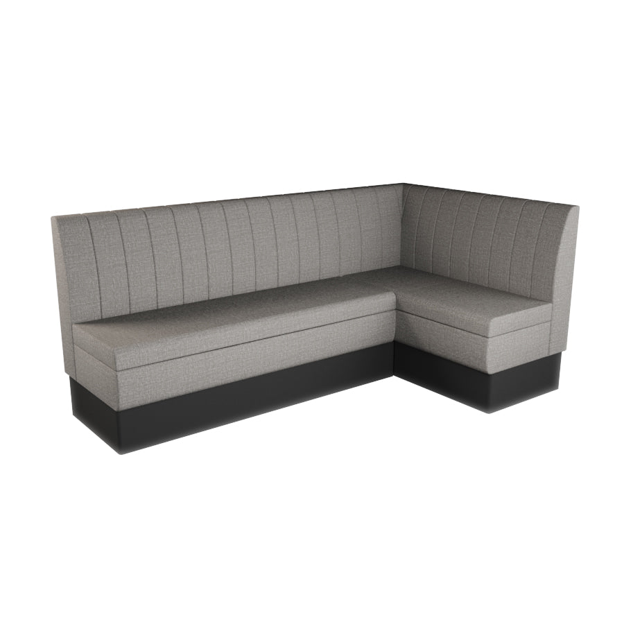 Large Corner Booth Set - Fluted Back