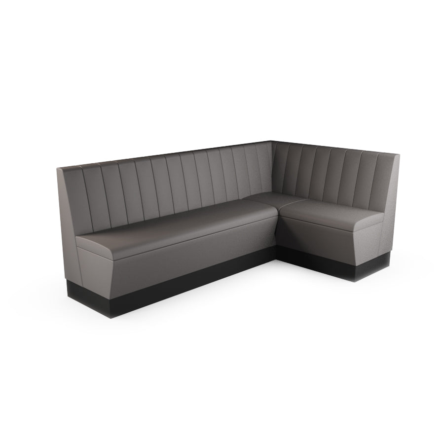 Large Corner Booth Set - Fluted Back