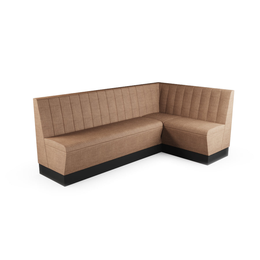 Large Corner Booth Set - Fluted Back