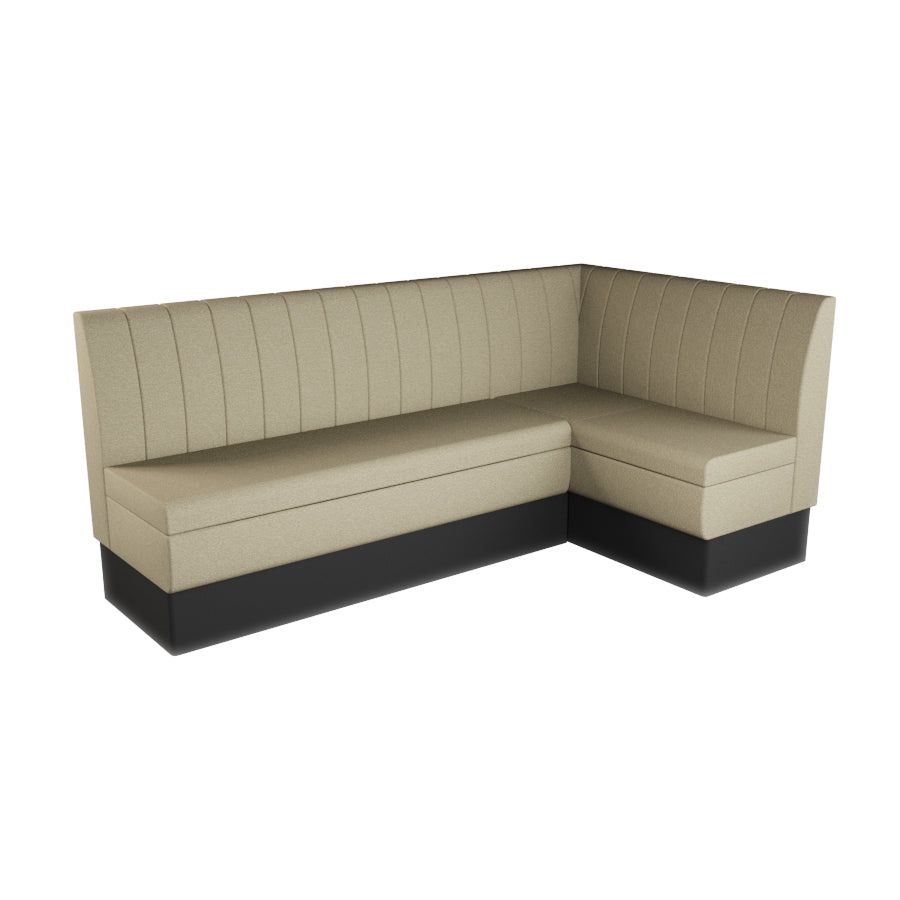 Large Corner Booth Set - Fluted Back