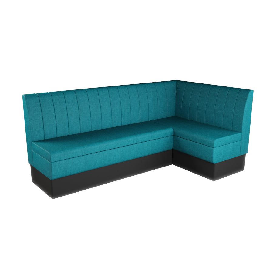 Large Corner Booth Set - Fluted Back