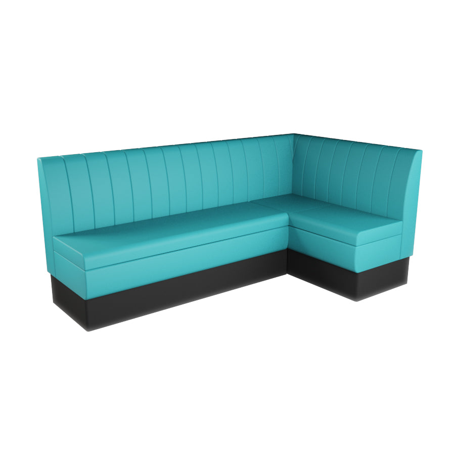 Large Corner Booth Set - Fluted Back