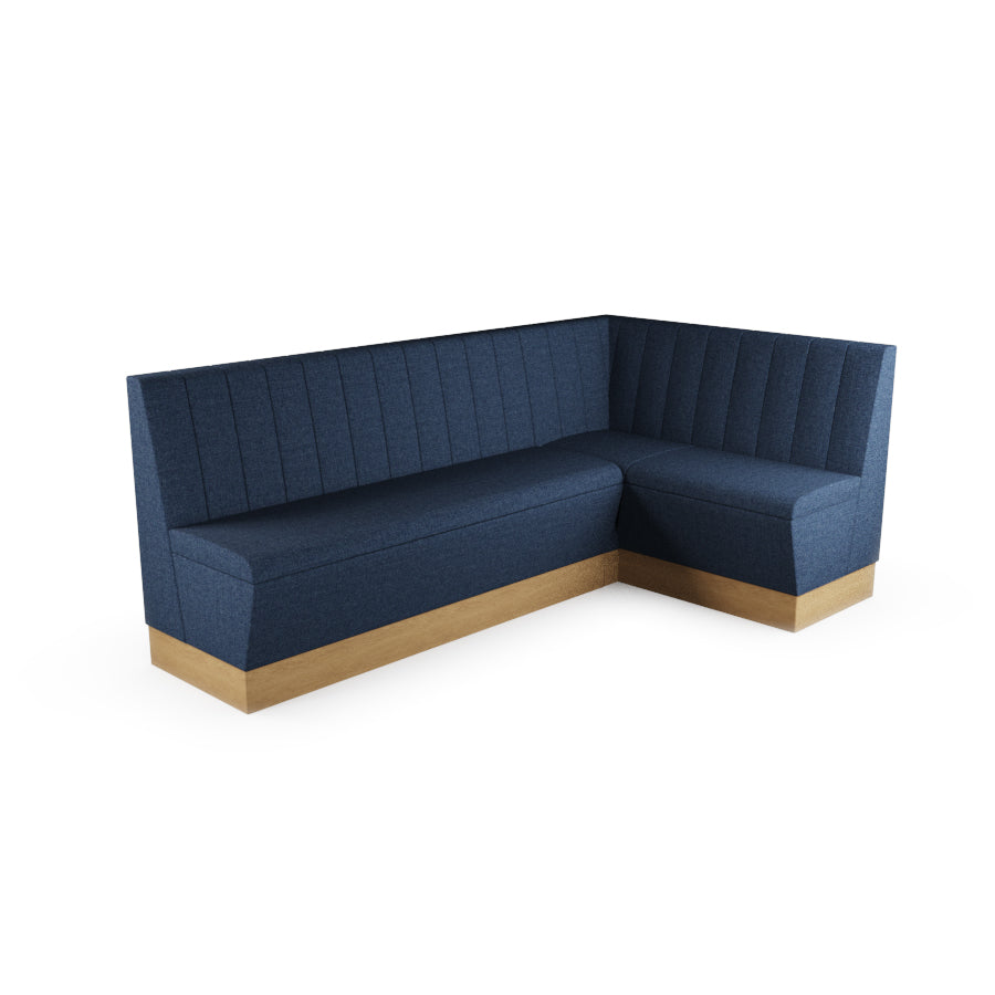 Large Corner Booth Set - Fluted Back