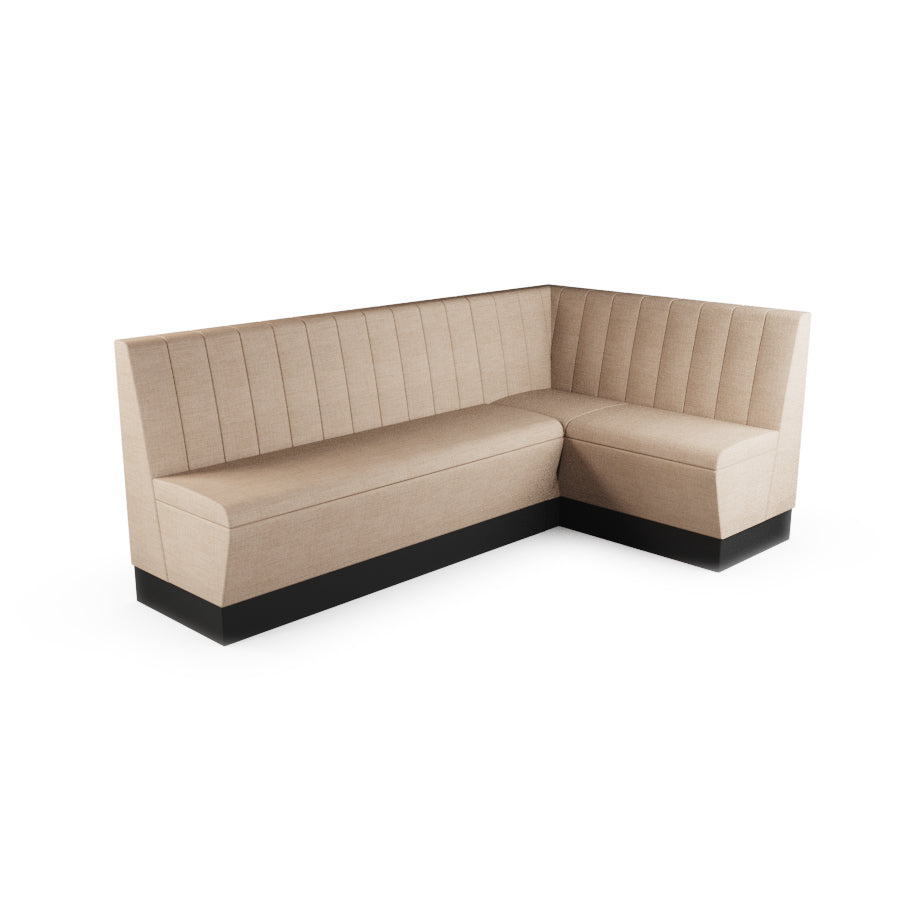 Large Corner Booth Set - Fluted Back
