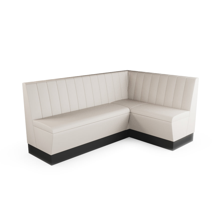 Medium Corner Booth Set - Fluted Back