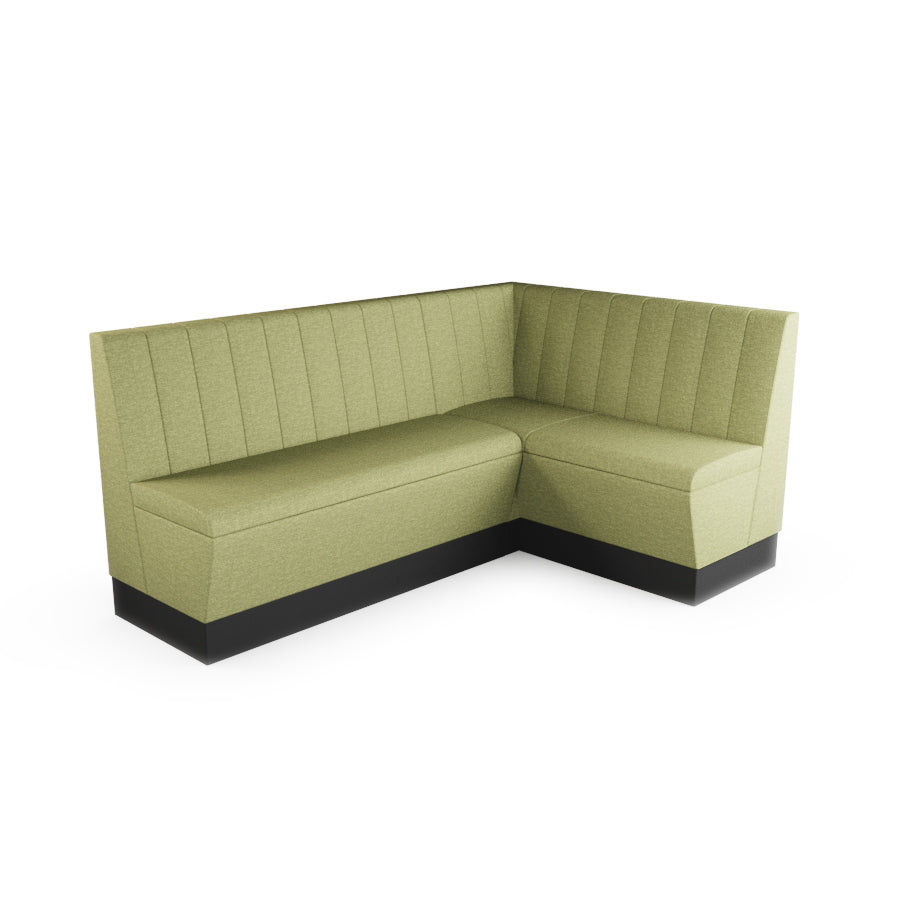 Medium Corner Booth Set - Fluted Back