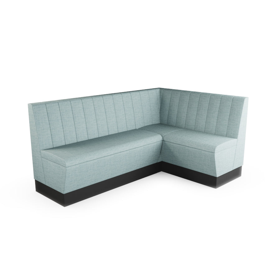 Medium Corner Booth Set - Fluted Back