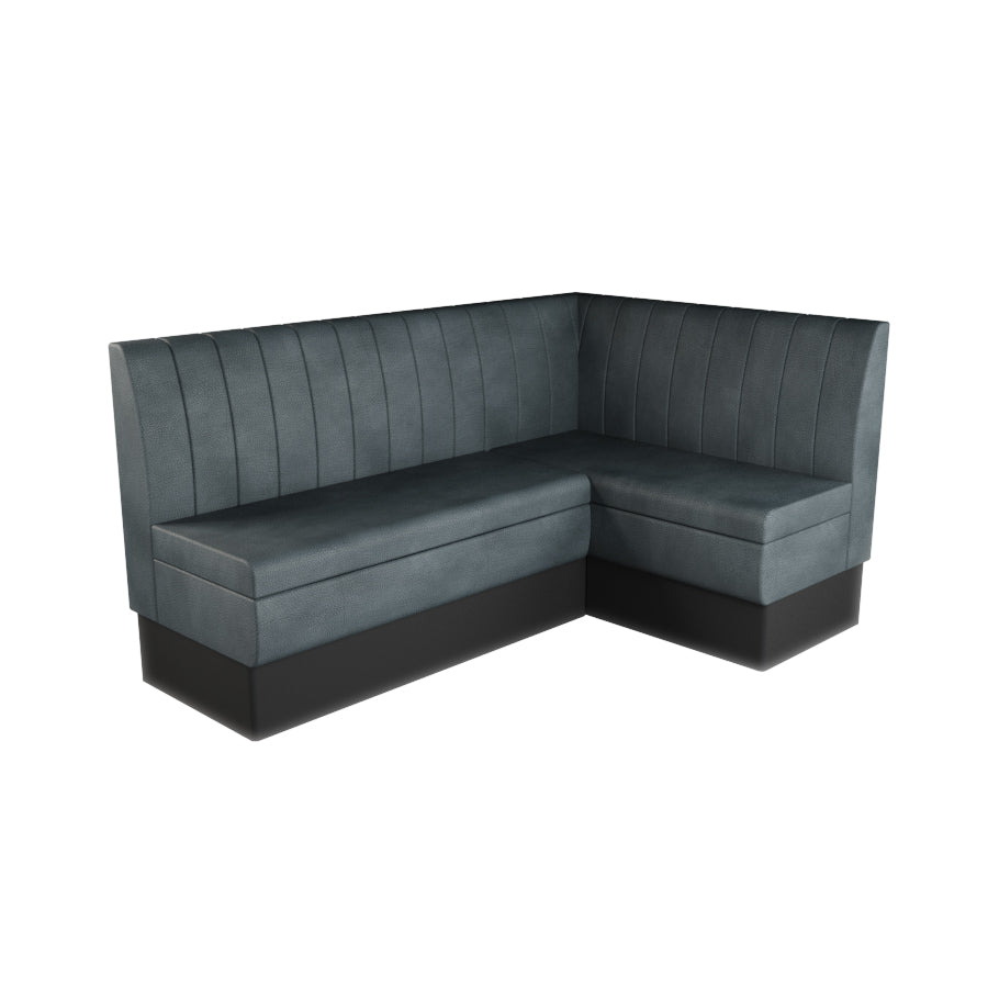 Medium Corner Booth Set - Fluted Back