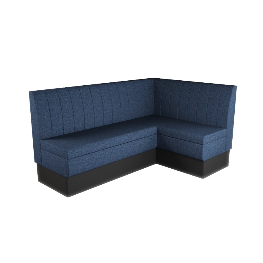 Medium Corner Booth Set - Fluted Back