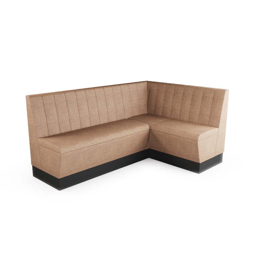 Medium Corner Booth Set - Fluted Back