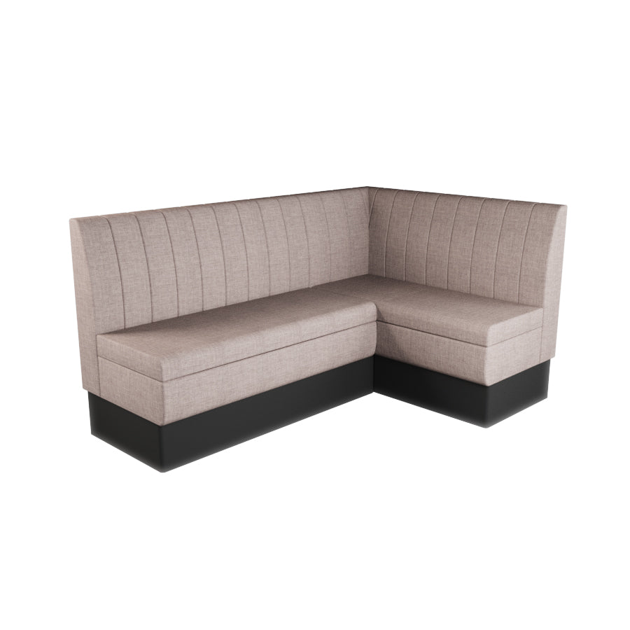 Medium Corner Booth Set - Fluted Back