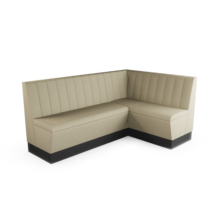 Medium Corner Booth Set - Fluted Back