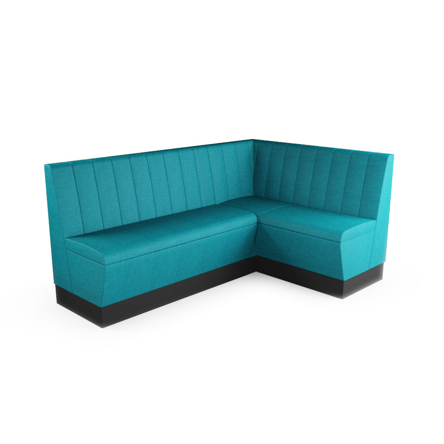 Medium Corner Booth Set - Fluted Back