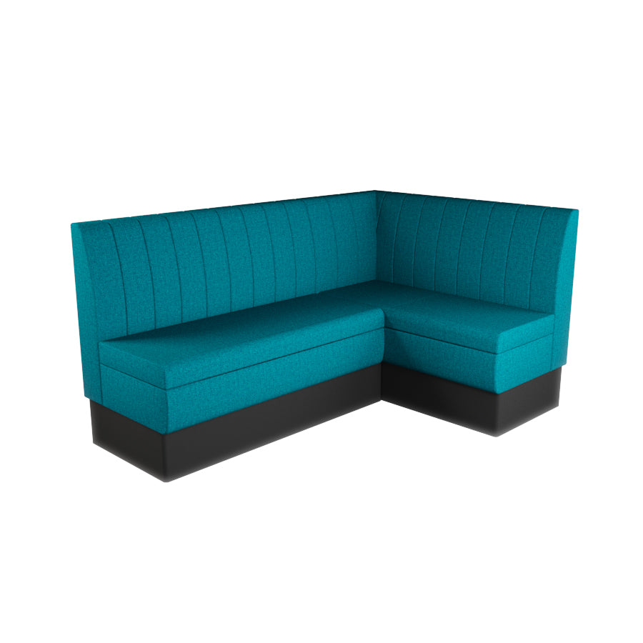 Medium Corner Booth Set - Fluted Back
