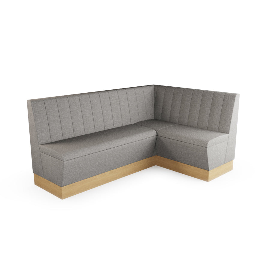 Medium Corner Booth Set - Fluted Back