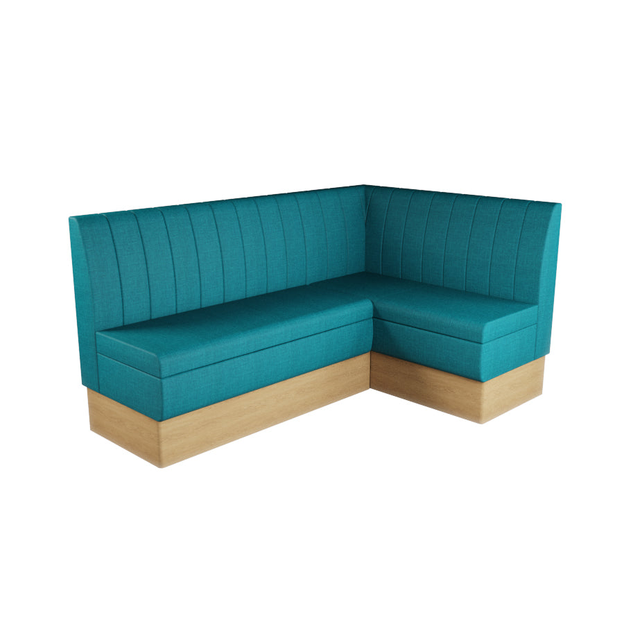 Medium Corner Booth Set - Fluted Back