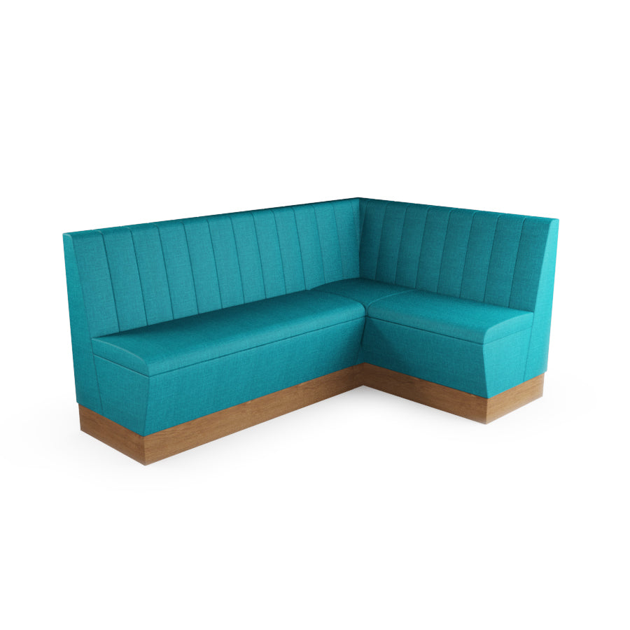 Medium Corner Booth Set - Fluted Back