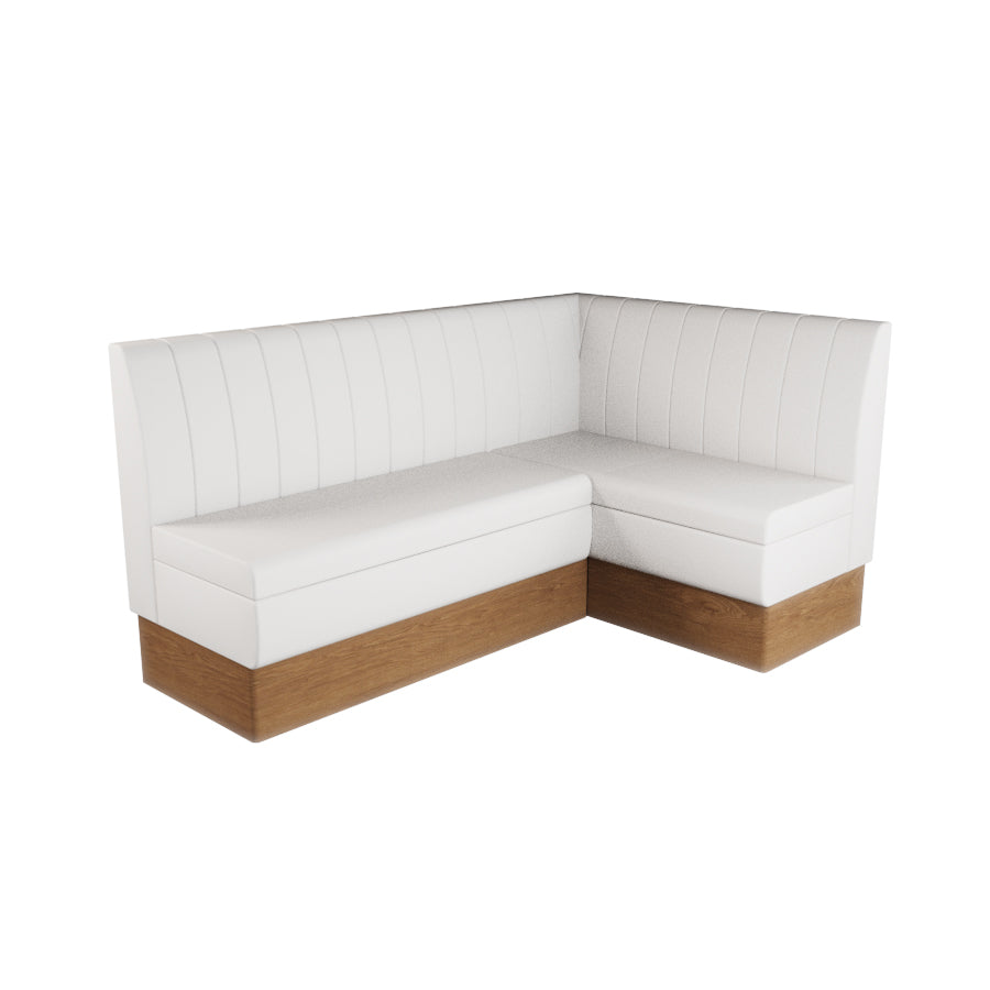 Medium Corner Booth Set - Fluted Back