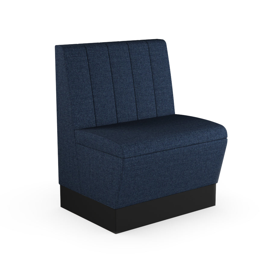 Fluted Straight Booth Seat - 700mm Small Unit