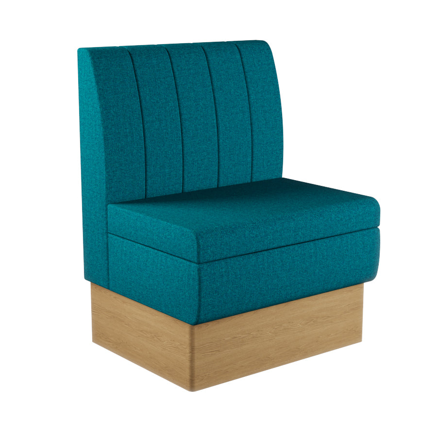Fluted Straight Booth Seat - 700mm Small Unit