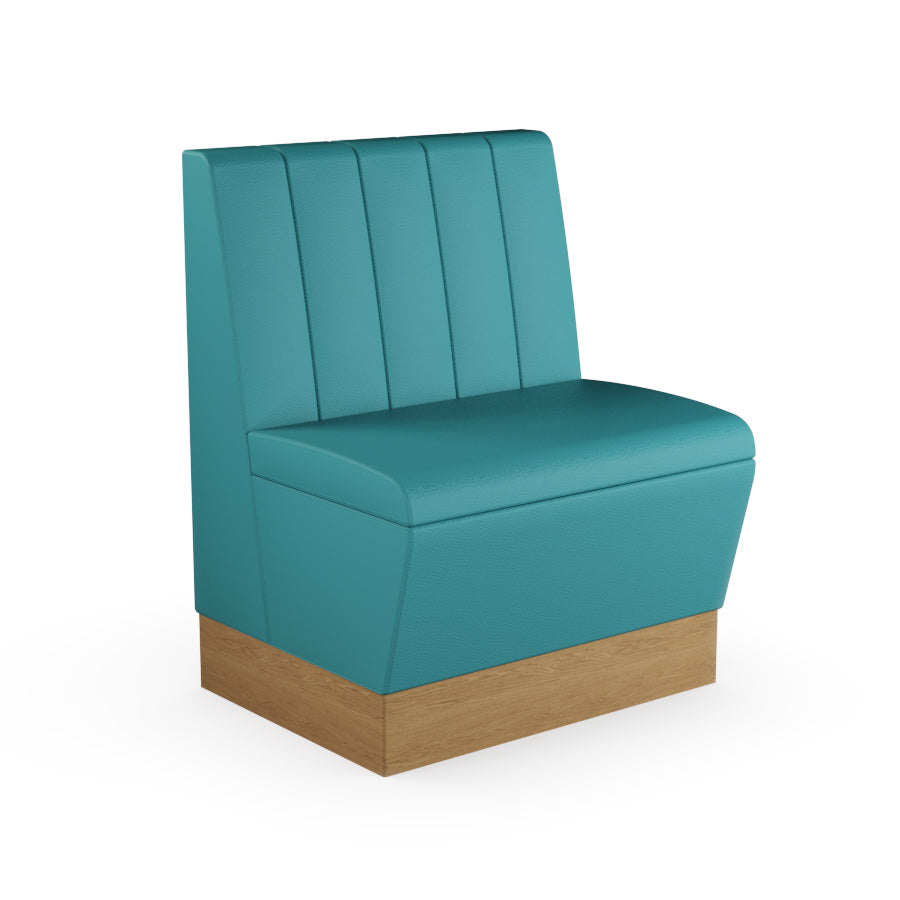 Fluted Straight Booth Seat - 700mm Small Unit