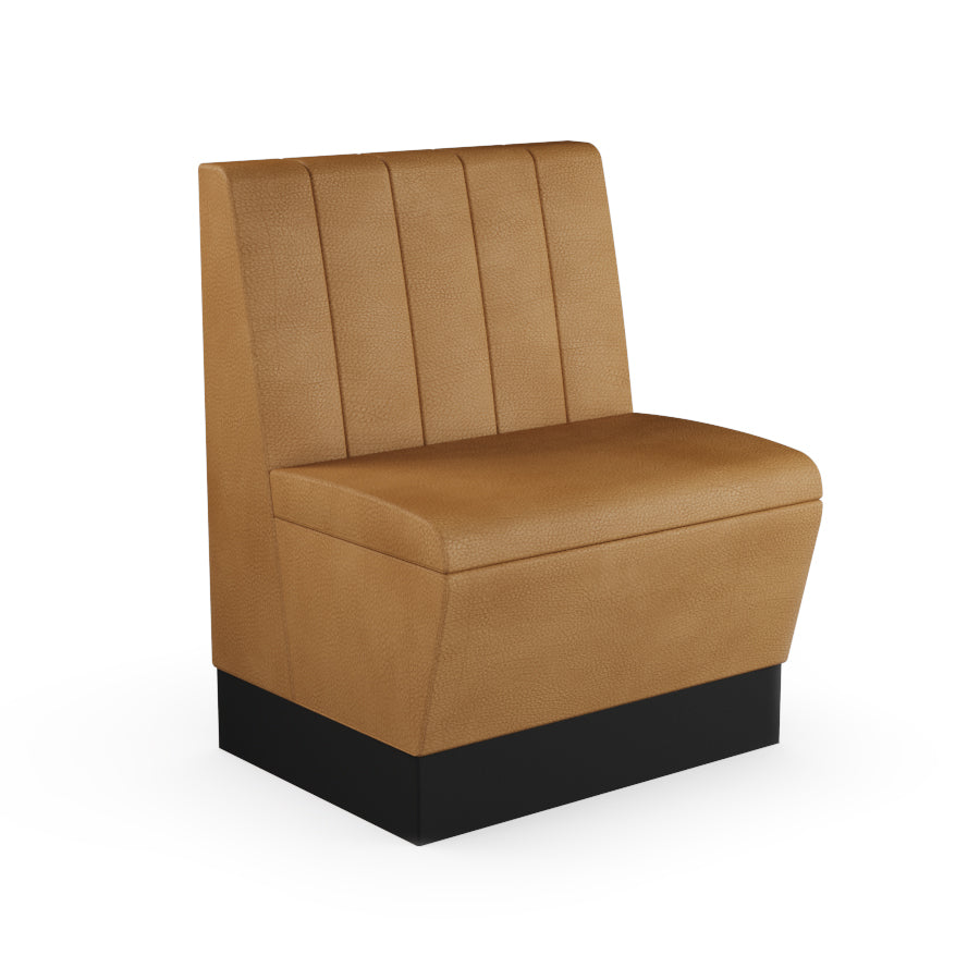 Fluted Straight Booth Seat - 700mm Small Unit