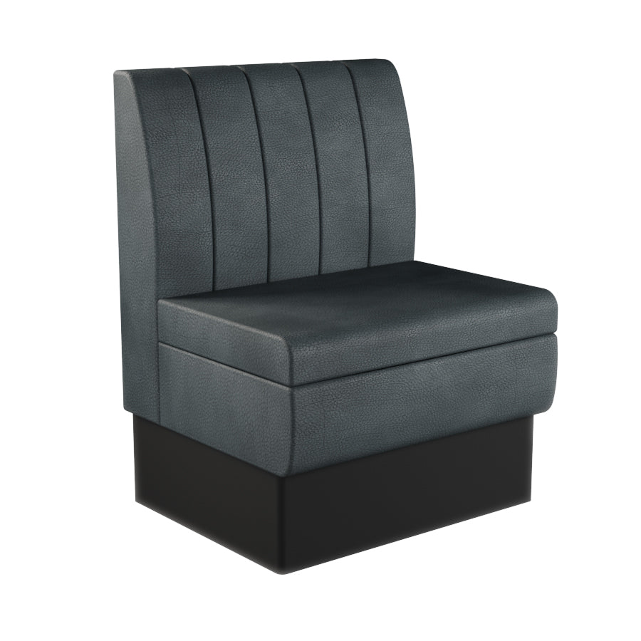 Fluted Straight Booth Seat - 700mm Small Unit