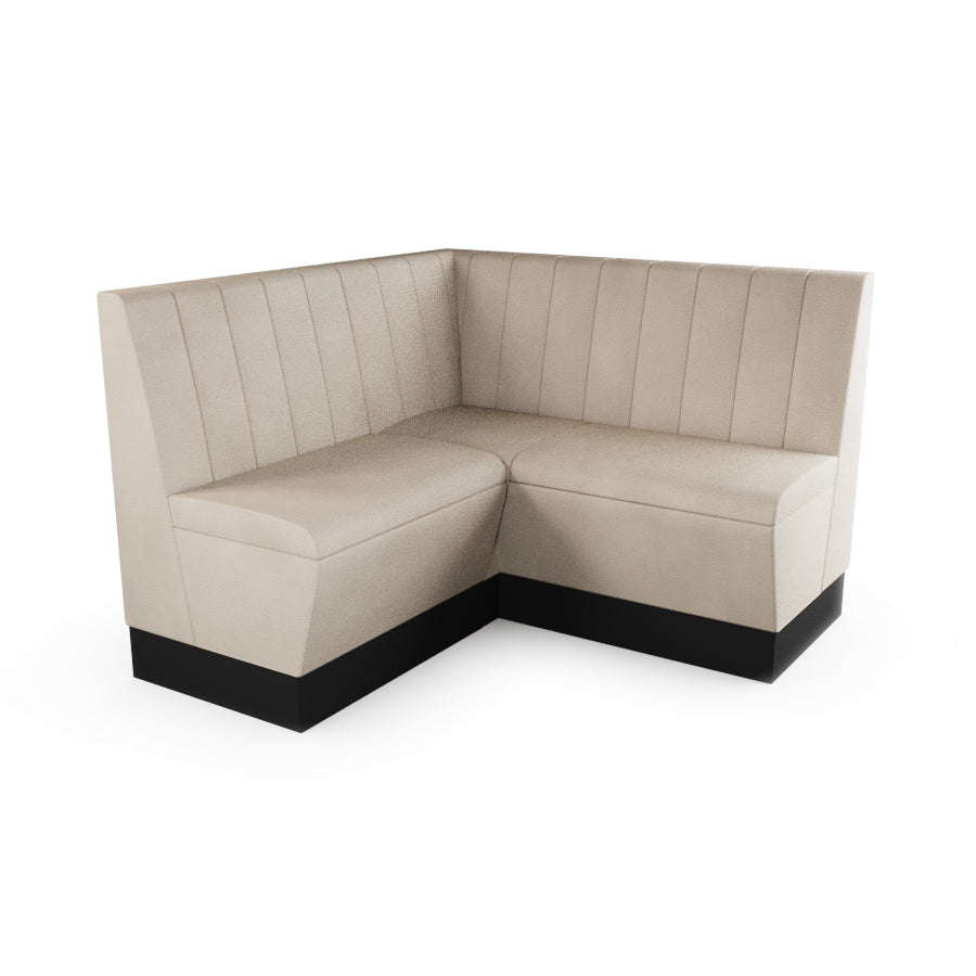 Small Corner Booth Set - Fluted Back