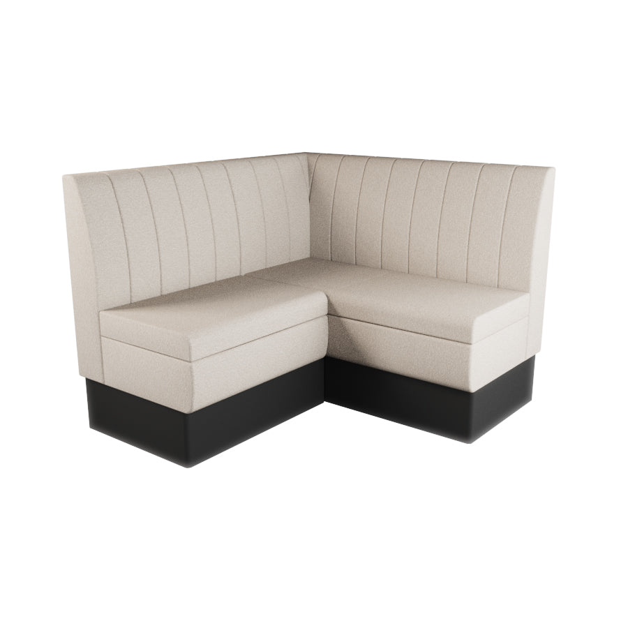 Small Corner Booth Set - Fluted Back