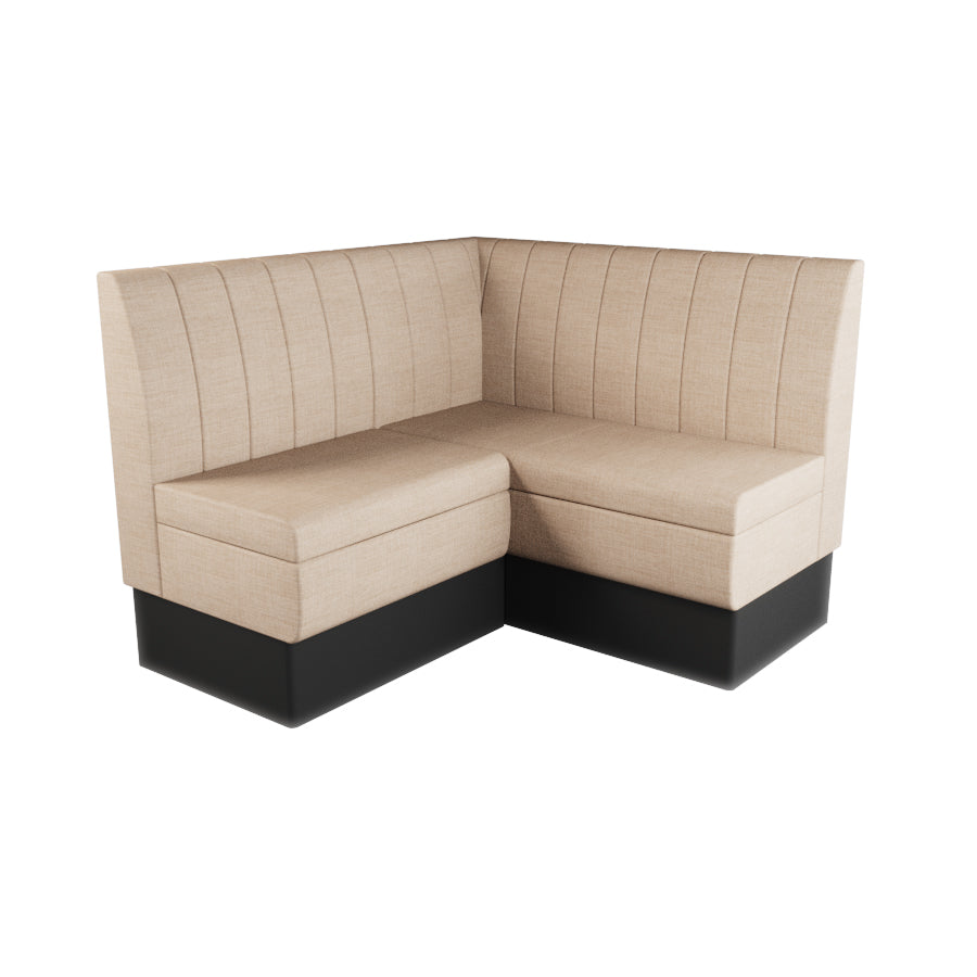 Small Corner Booth Set - Fluted Back